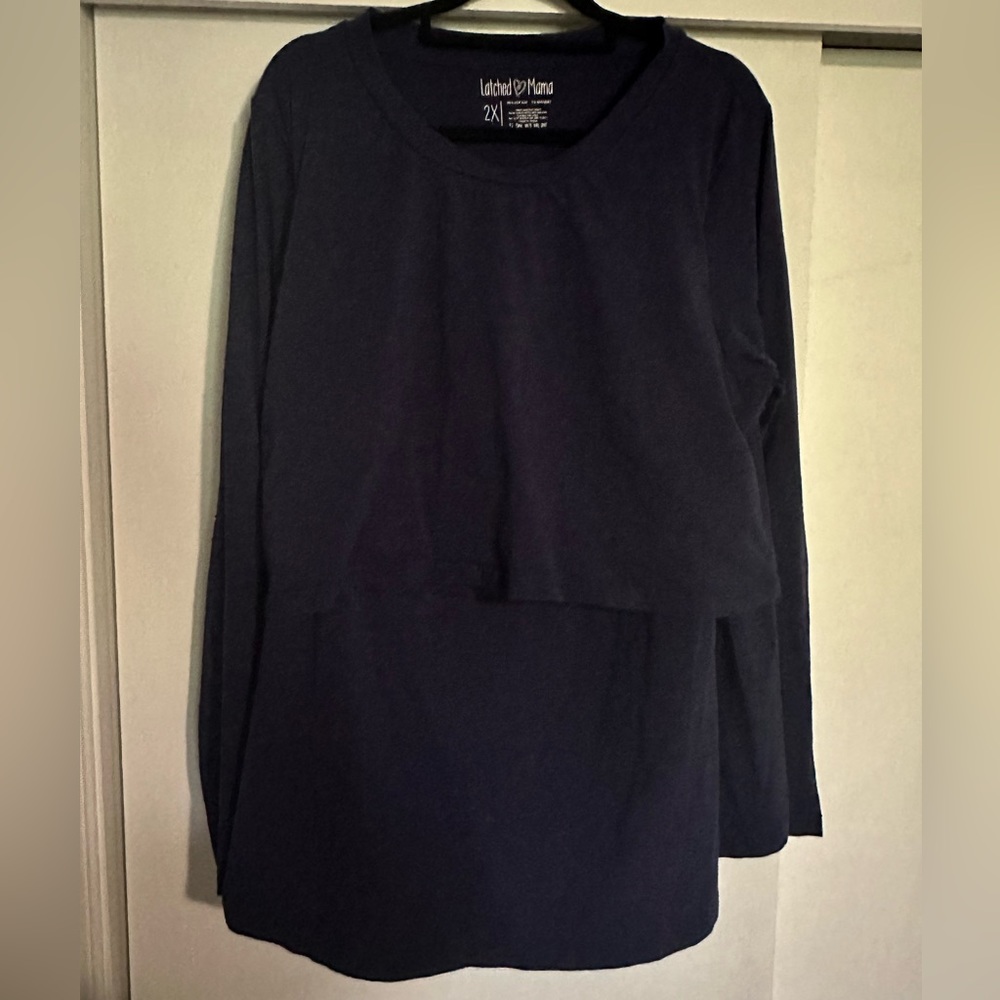 Latched Mama Nursing long sleeve Plus Size shirt